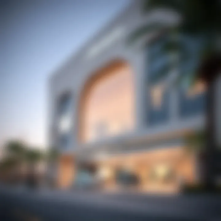 Exterior view of اويسس مول showcasing its modern architecture