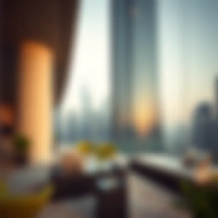 Luxurious Living at One Tower Visual representation of residential amenities available in One Tower, emphasizing luxurious living