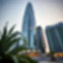 Stunning exterior view of One Tower showcasing its modern architectural design