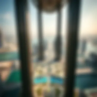 Skyline Perspective from One Tower Panoramic skyline view from the top of One Tower, highlighting its strategic location in Business Bay