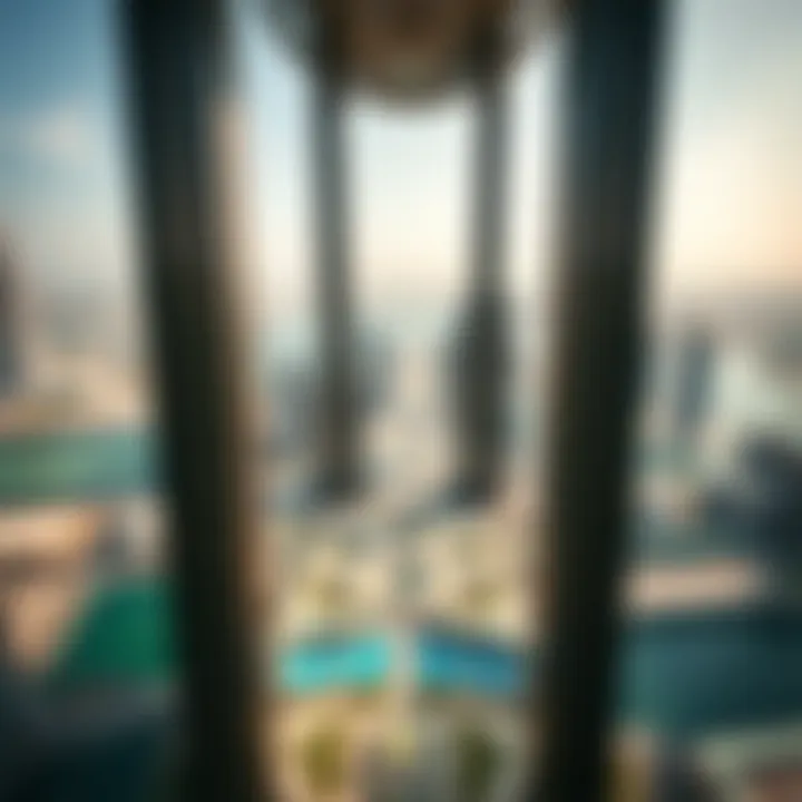 Skyline Perspective from One Tower Panoramic skyline view from the top of One Tower, highlighting its strategic location in Business Bay
