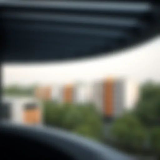 A scenic view of Park Heights showcasing its modern architecture and lush greenery