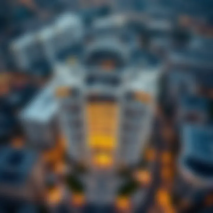 Aerial view of Park Heights Square showcasing its modern architecture