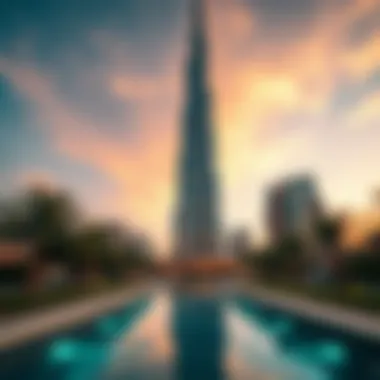 Stunning architectural view of Phoenix Tower at sunset