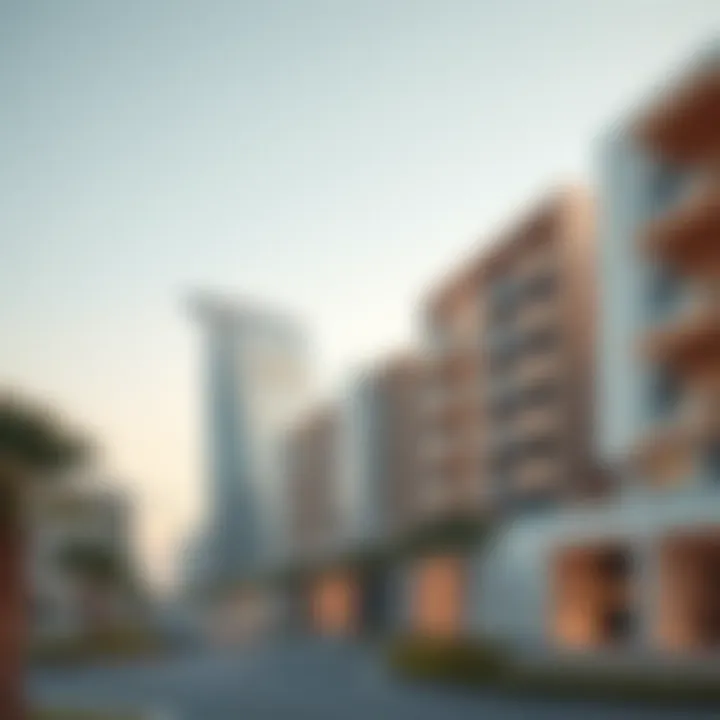 Modern urban landscape of Nad Al Hamar