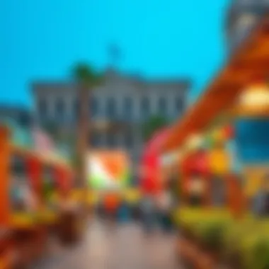 Lifestyle and Amenities in Dubai Neighborhoods Vibrant local market showcasing lifestyle options
