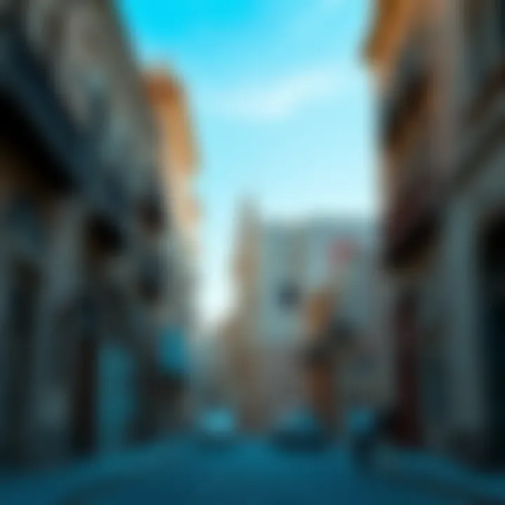 Historic architecture along Rolla Street, reflecting Dubai's rich cultural heritage.