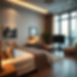 Charming room interior showcasing modern decor