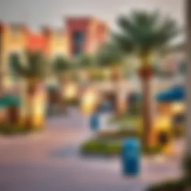 Neighborhood Amenities in Mohammed Bin Zayed City Vibrant neighborhood view highlighting amenities