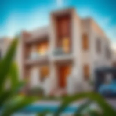 Architectural Elegance of Semi-Detached Houses in Dubai Modern semi-detached house showcasing Dubai's architectural elegance
