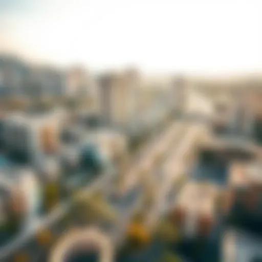 Aerial view of شارع دبي العين showcasing urban development