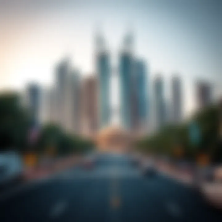 Architectural highlights of buildings along Sheikh Zayed Road