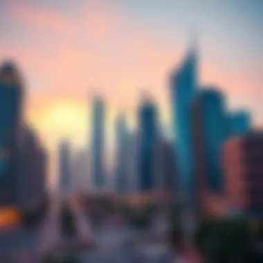 Business District Skyline in Dubai Business district skyline in Dubai