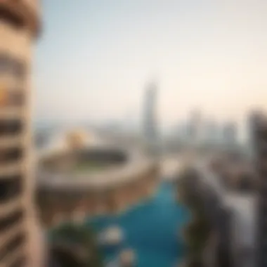 Breathtaking view of the Dubai skyline from the hotel