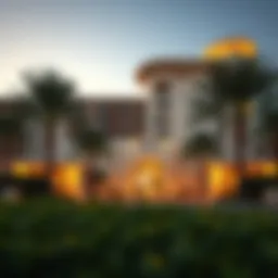 Luxurious exterior view of Sofitel Palm Dubai