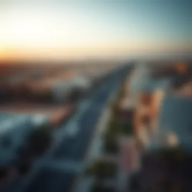 Overview of Al Qusais Real Estate Aerial view of Al Qusais neighborhood showcasing properties