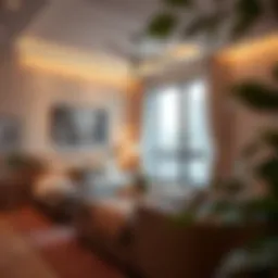 Stylish studio interior with modern decor