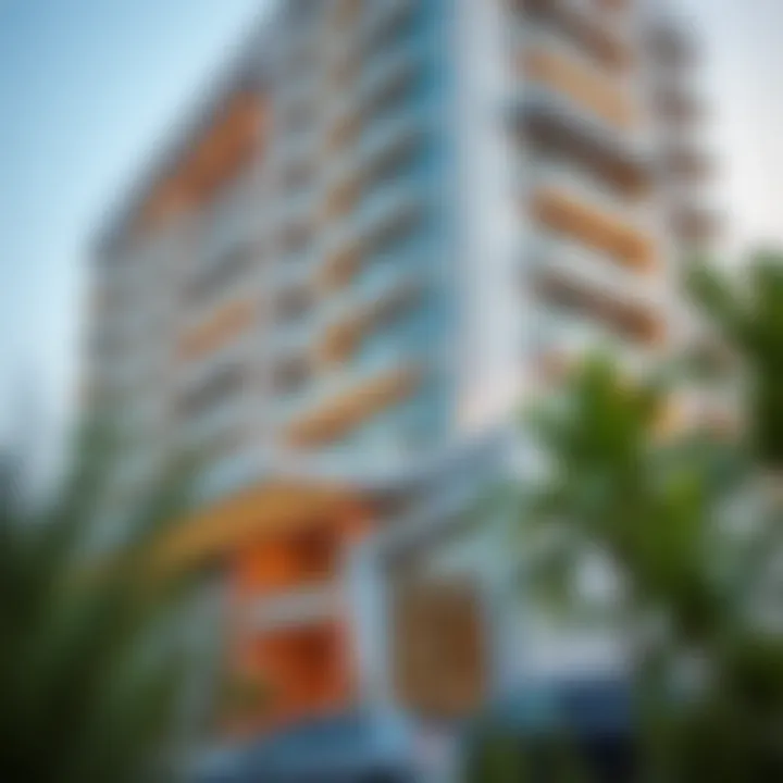 Modern Architectural Design of Al Zarooni Building Architectural facade of Al Zarooni Building showcasing modern design