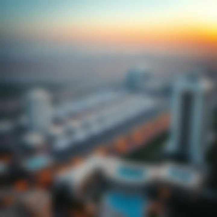 Panoramic View of Al Rigga Real Estate Landscape Panoramic view of Al Rigga area highlighting real estate opportunities