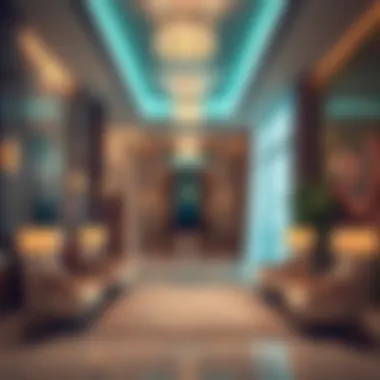 Interior design showcasing elegance and modernity in the Alamir Building