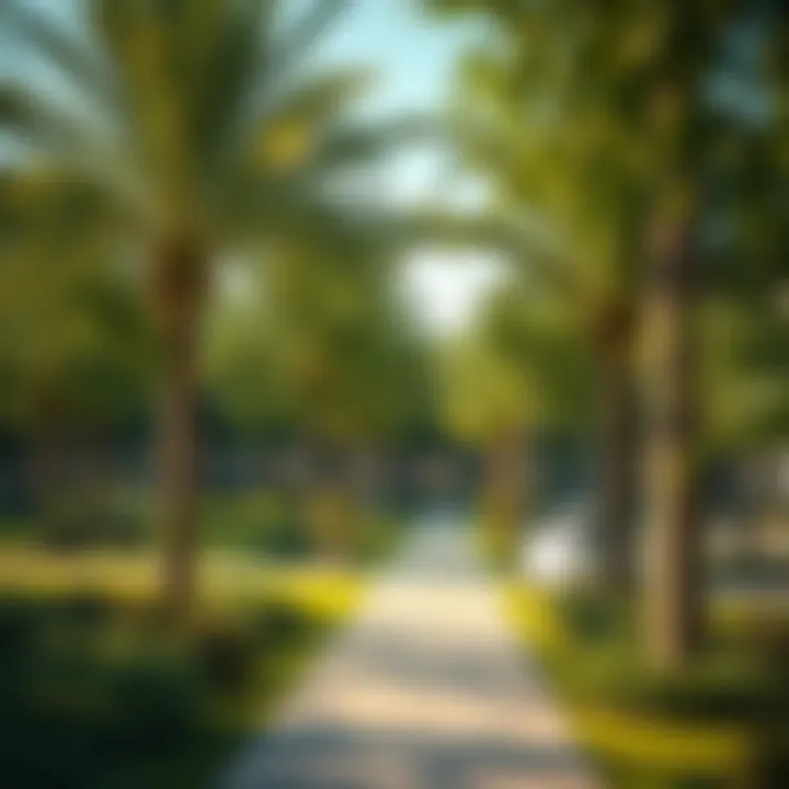 Community Park in Dubai Hills Elvira Lush green community park within Dubai Hills Elvira