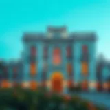 Architectural Grandeur of Meydan Mansion Exterior view of Meydan Mansion showcasing its architectural grandeur