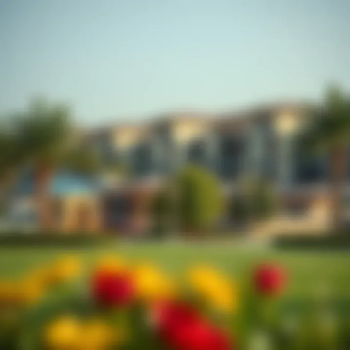 Lively community park in a family-friendly Dubai suburb