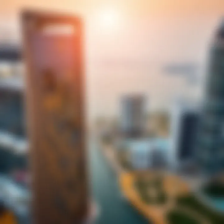 Aerial view of Canal Crown showcasing its stunning architecture