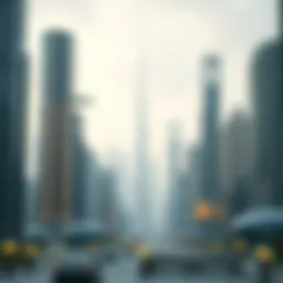 A futuristic skyline representing an internet city