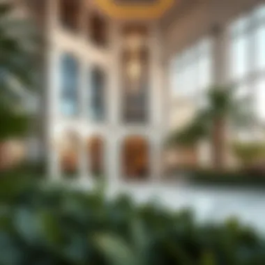 Elegant architectural design of a luxurious corner residence