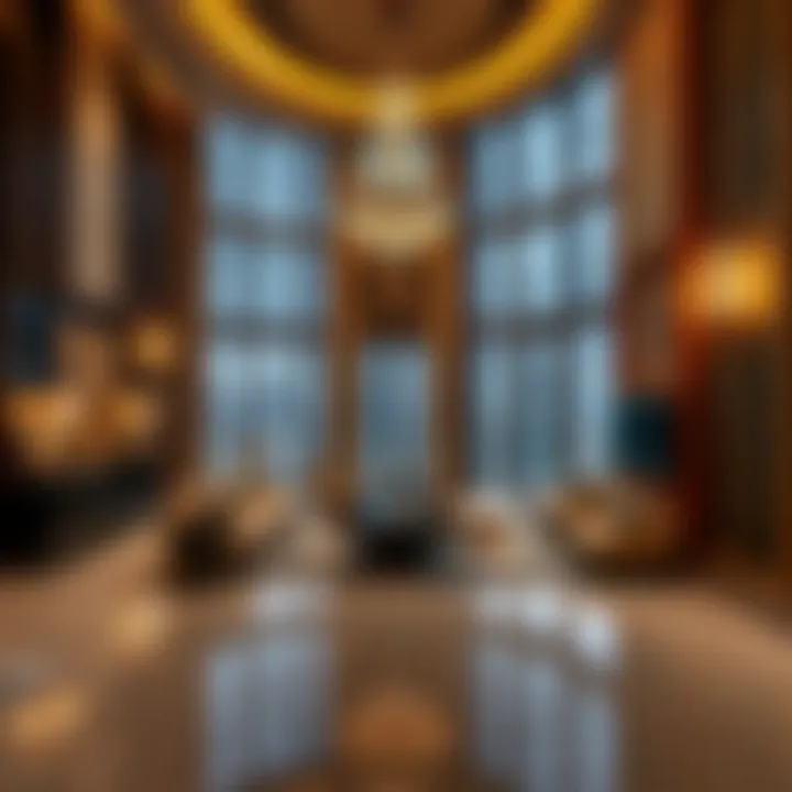 Luxury Interior Design of Dubai Rolex Tower Interior design showcasing luxury and elegance in the Dubai Rolex Tower