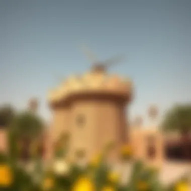 Traditional wind tower architecture of Dubai