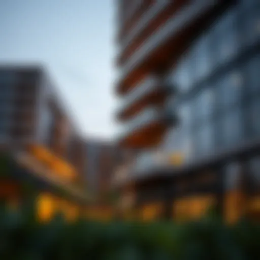 Architectural view of the Lama Building showcasing its modern design