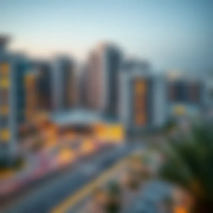 Map highlighting the strategic location of the Lama Building in Al Barsha