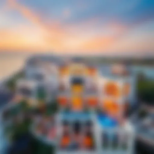 Luxury Villas in Palm Jumeirah Aerial view of luxury villas in Palm Jumeirah