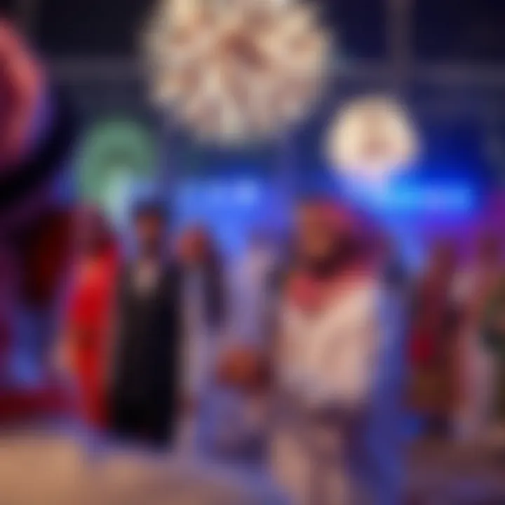 Traditional Emirati cultural performances during New Year celebrations