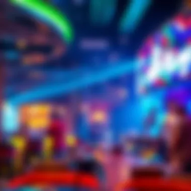 Energetic Vibe of a Dubai Lounge Vibrant nightlife scene in a popular Dubai lounge