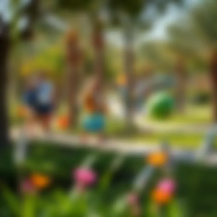 Vibrant community park in Rashidiya