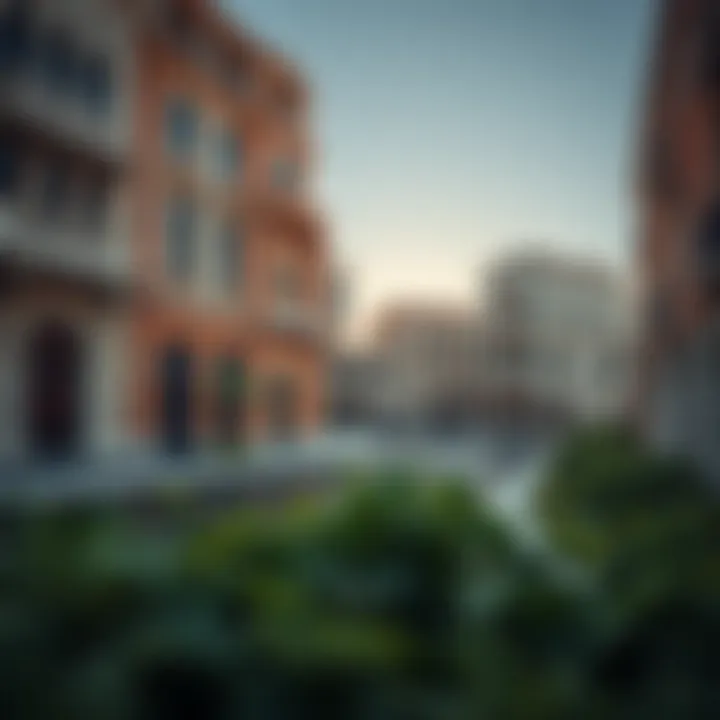 Architectural Elegance of Venice-style Developments Architectural details of Venice-style buildings