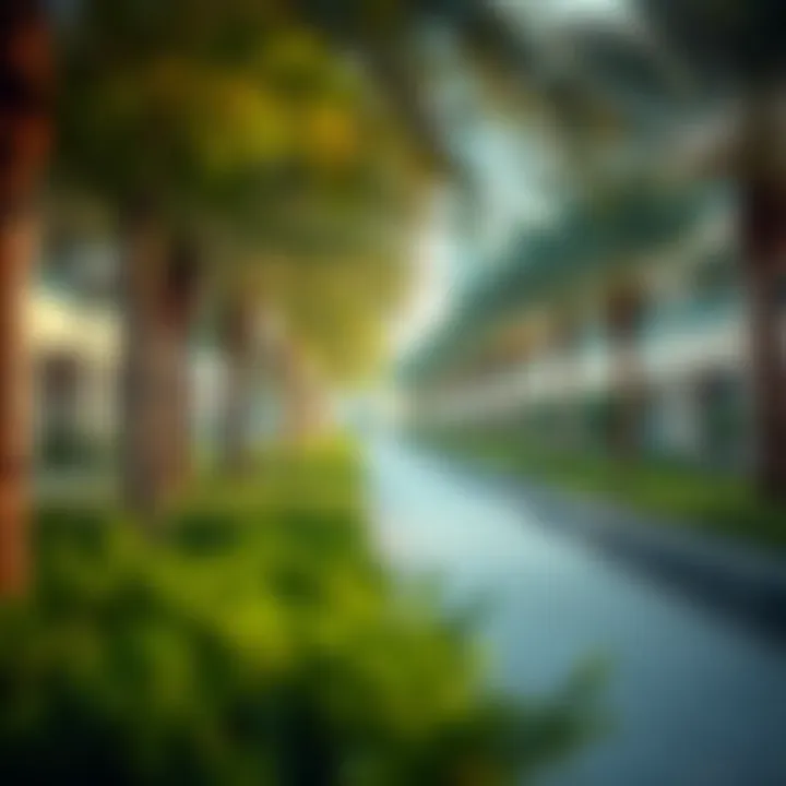 Vibrant Streets and Green Spaces in Zabeel Vibrant streets of Zabeel with green spaces and amenities