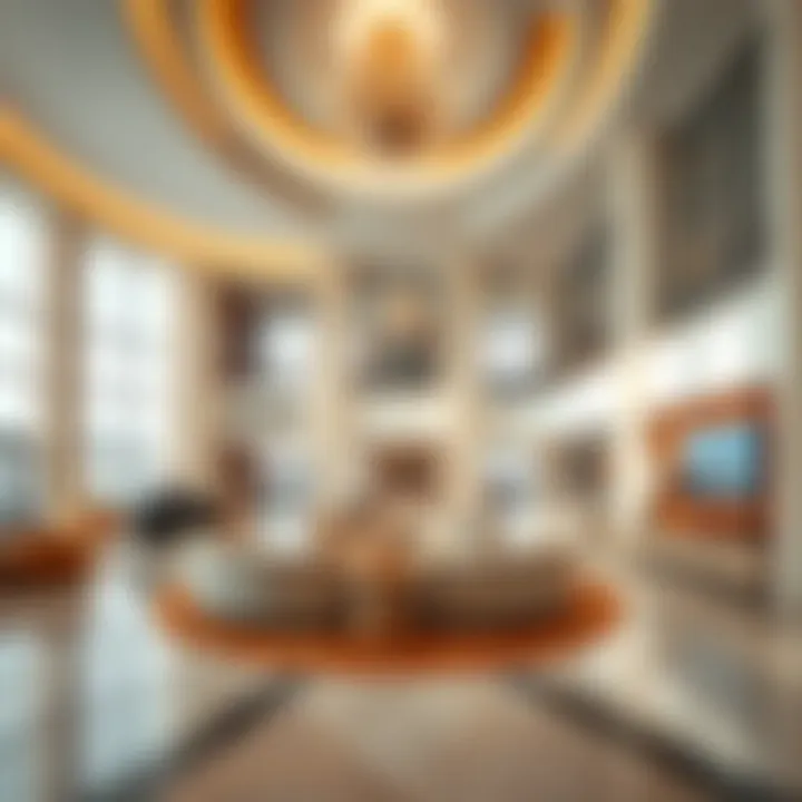 Elegant lobby design of Five Luxe JBR Elegant lobby design of Five Luxe JBR