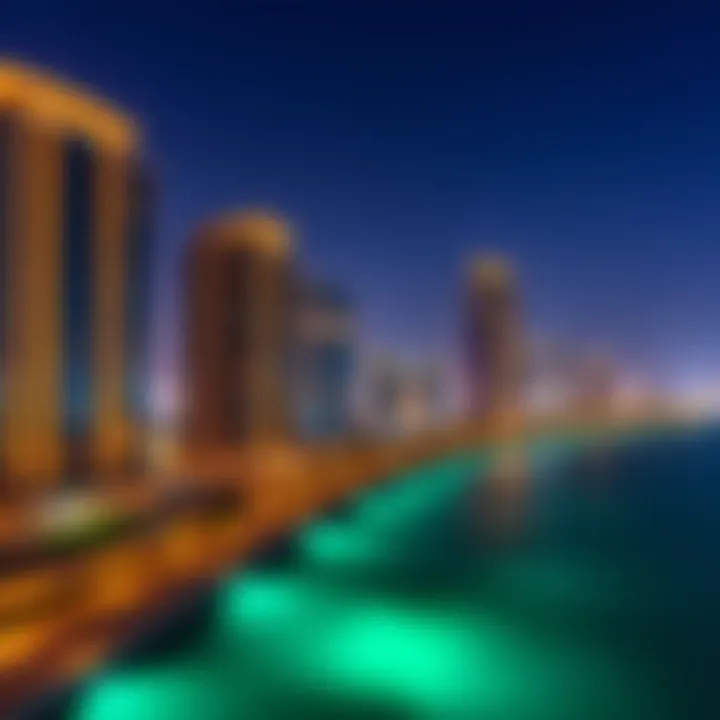 Panoramic beachfront view from Five Luxe JBR Panoramic beachfront view from Five Luxe JBR