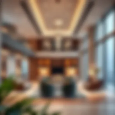 Interior design highlighting luxurious office spaces within Gate Village 8