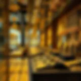 Exquisite Gold Jewelry Showcase Stunning display of gold jewelry at Gold Souk