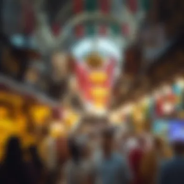 Vibrant atmosphere inside the Gold Souk