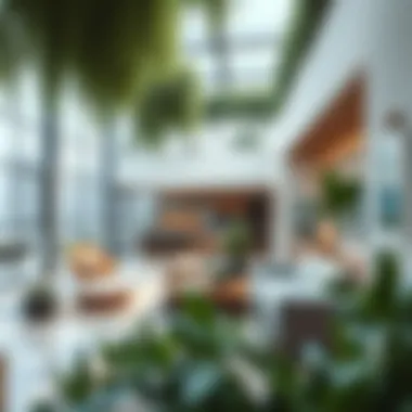 Innovative eco-friendly living spaces with greenery