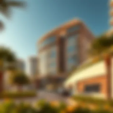 A panoramic view of a sustainable building in Dubai