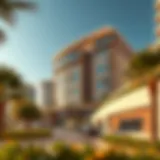 Sustainable Architecture in Dubai A panoramic view of a sustainable building in Dubai