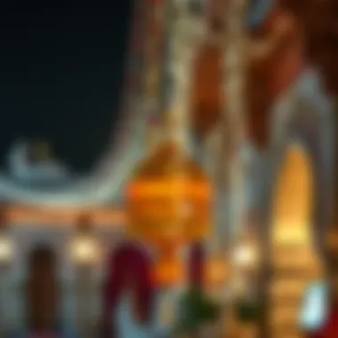 Traditional Emirati decorations during national celebrations