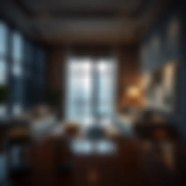 Modern apartment interiors reflecting contemporary design